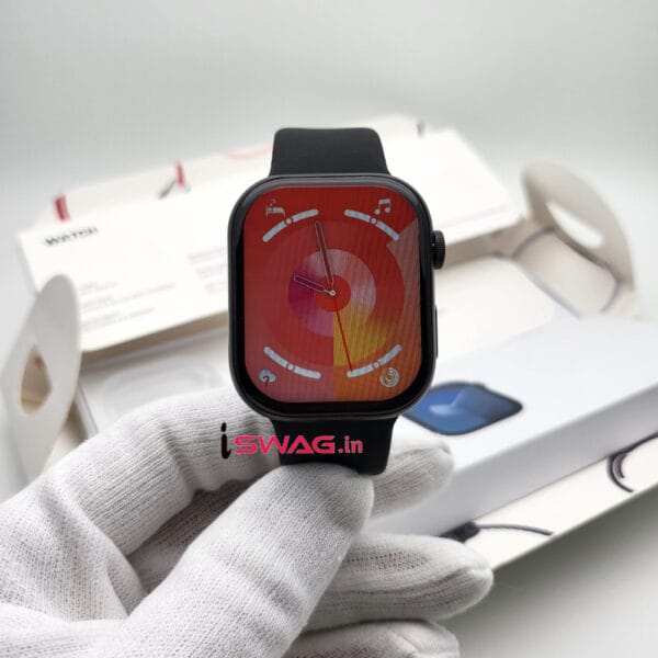Apple Watch Series 9 Aluminium Case 45mm With Apple Logo + Sport Band 100% Same Like Original