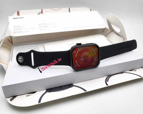 Apple Watch Series 9 Aluminium Case 45mm With Apple Logo + Sport Band 100% Same Like Original